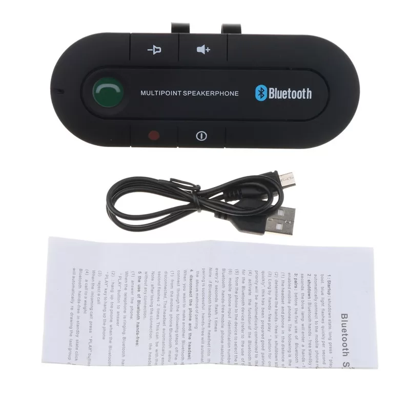 Bluetooth Hands Free Car Visor Mounted Speakerphone