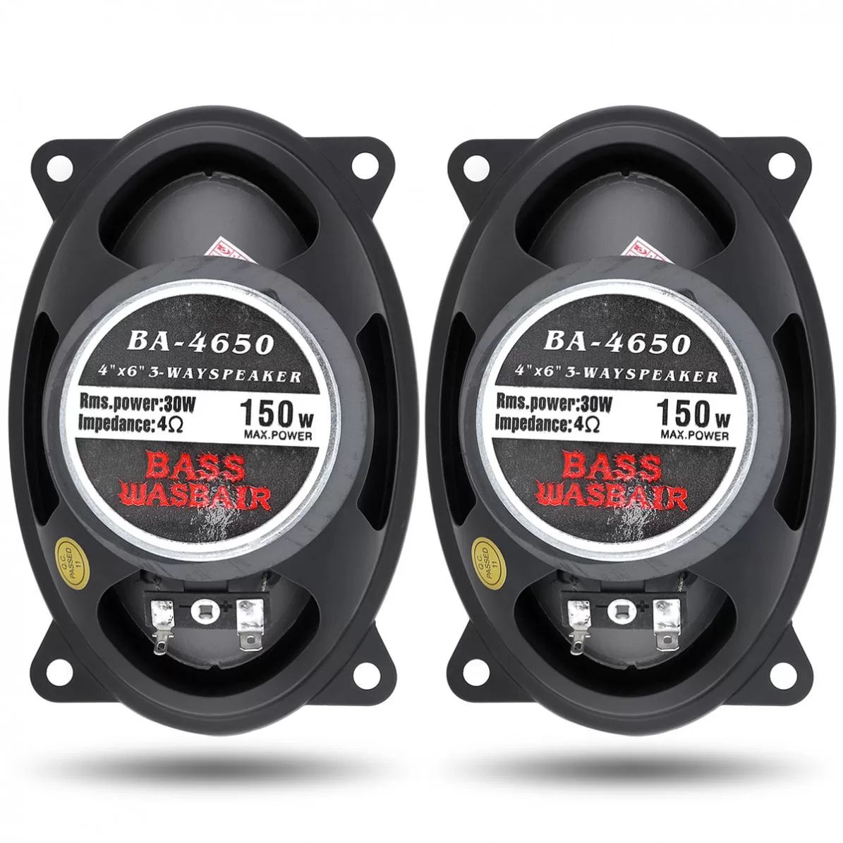 150 W Oval Coaxial Car Speakers Pair