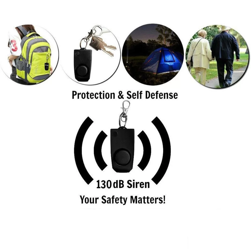 Black Loud Self Defense Alarm