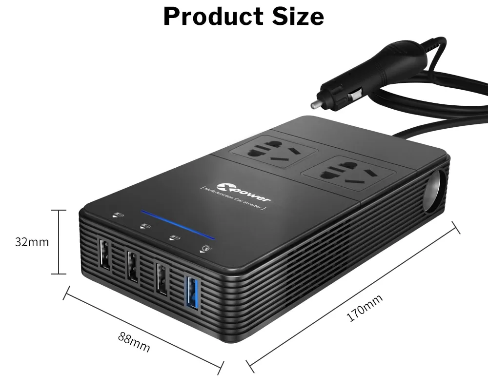 12V/220V Car Power Inverter