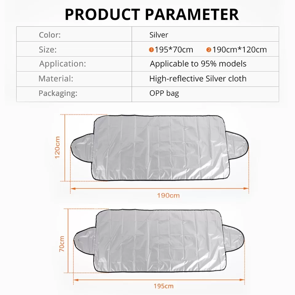 Precipitation Protective Windshield Cover
