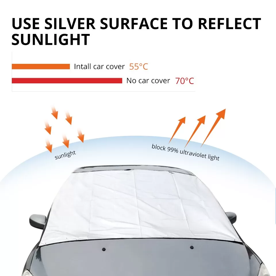 Precipitation Protective Windshield Cover