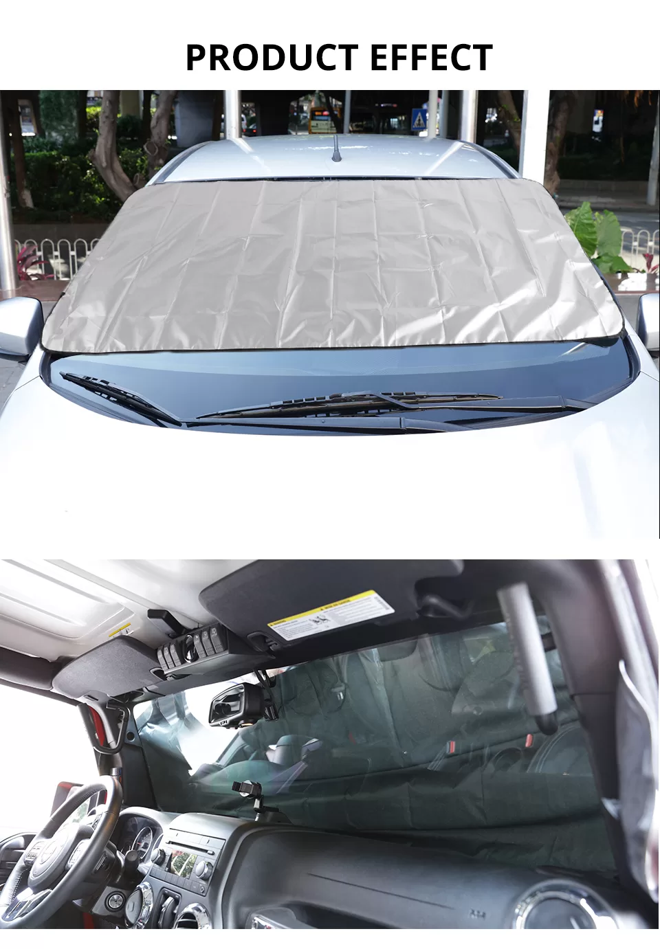 Precipitation Protective Windshield Cover