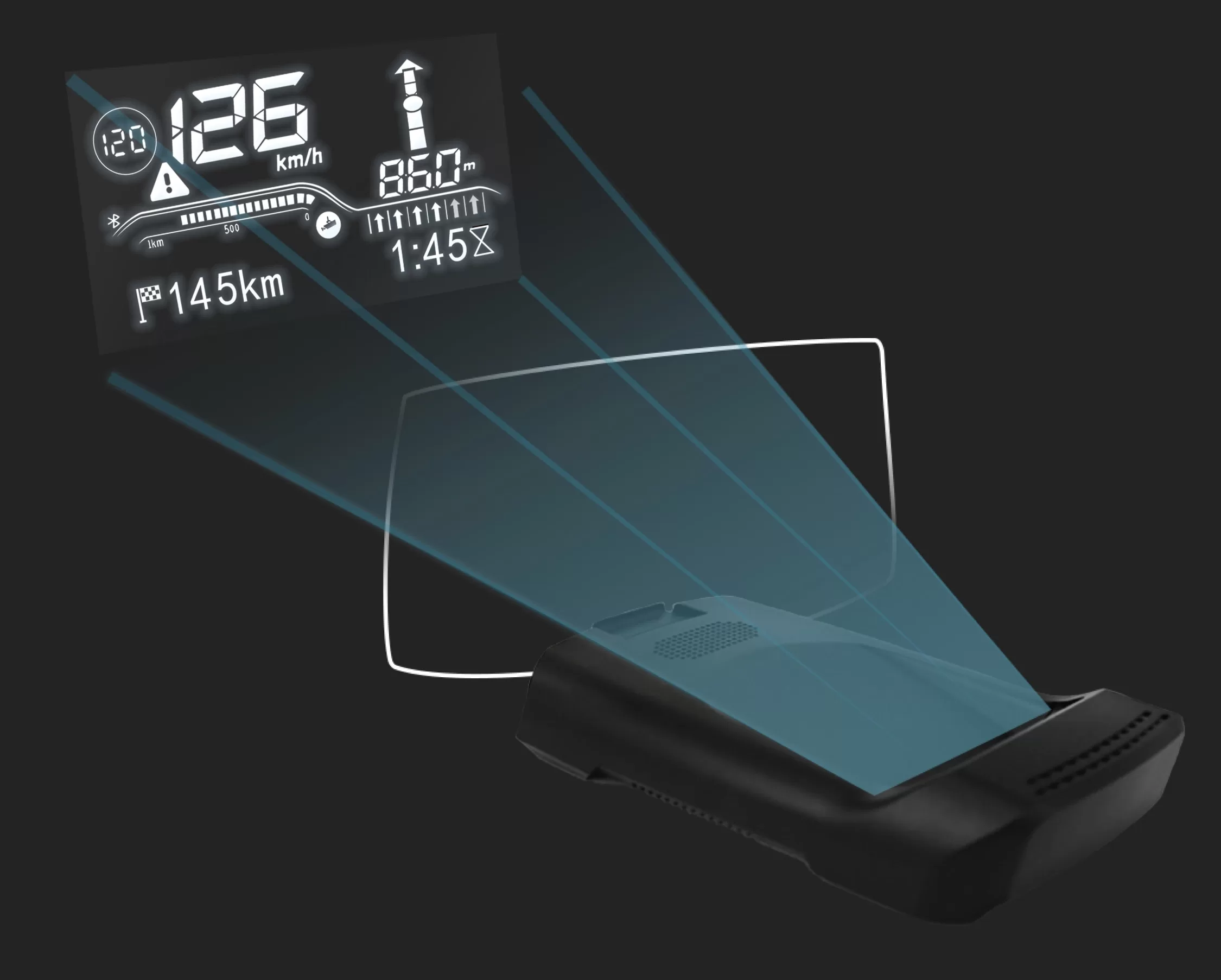 Smart Mini Car HUD Display