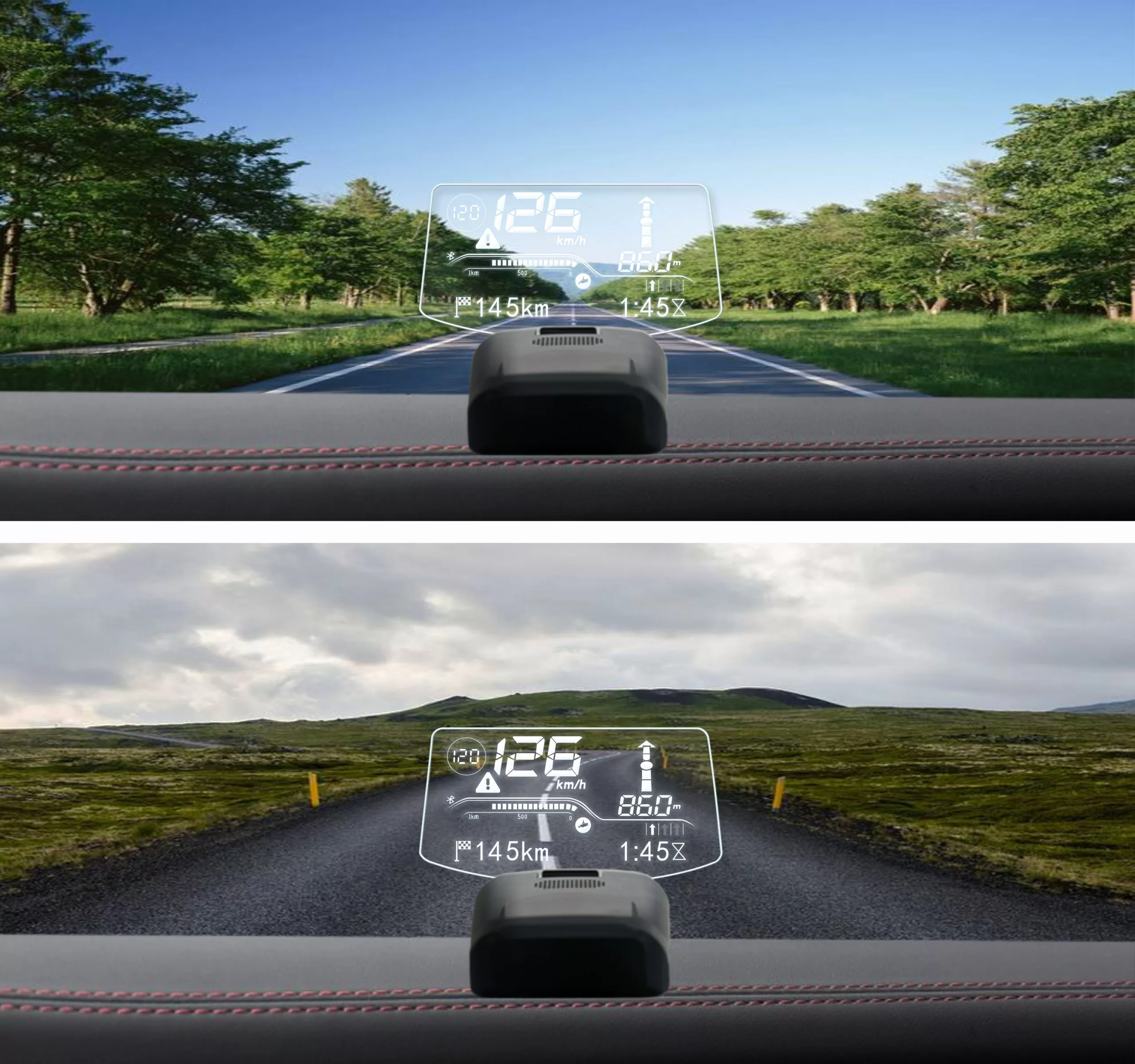 Smart Mini Car HUD Display