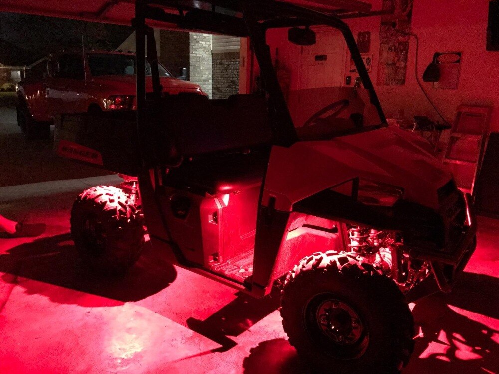 Universal Red LED Car Lights 4 pcs Set