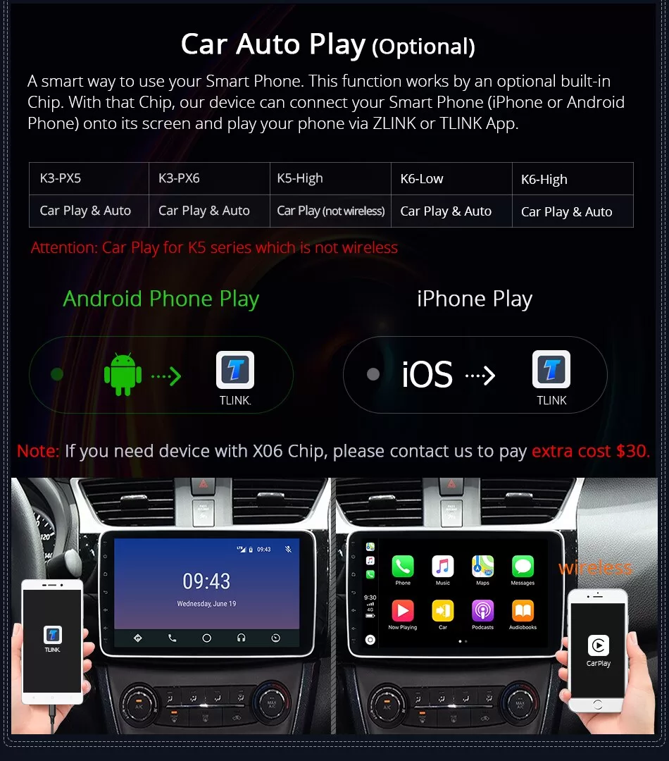 1280x720 360 Panorama 4G LTE Universal Car Radio Player
