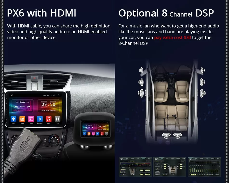 1280x720 360 Panorama 4G LTE Universal Car Radio Player