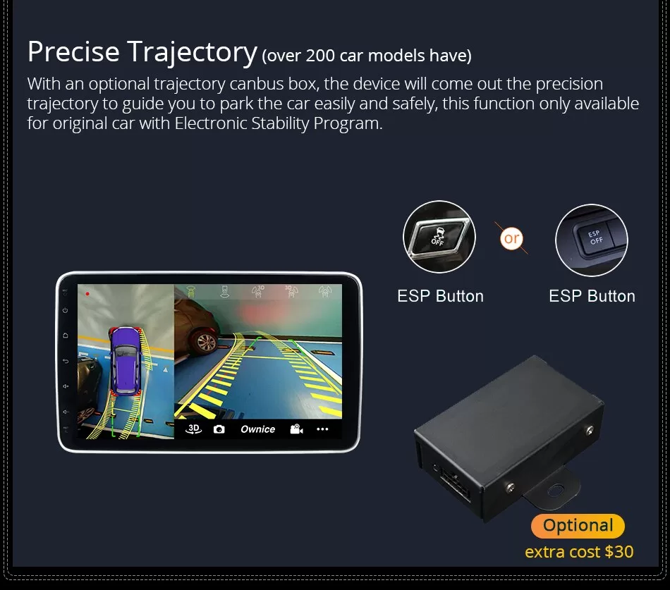 1280x720 360 Panorama 4G LTE Universal Car Radio Player