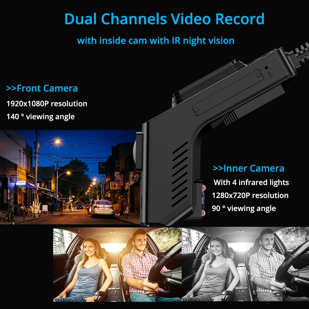 4G Dashcam with IR Night Vision