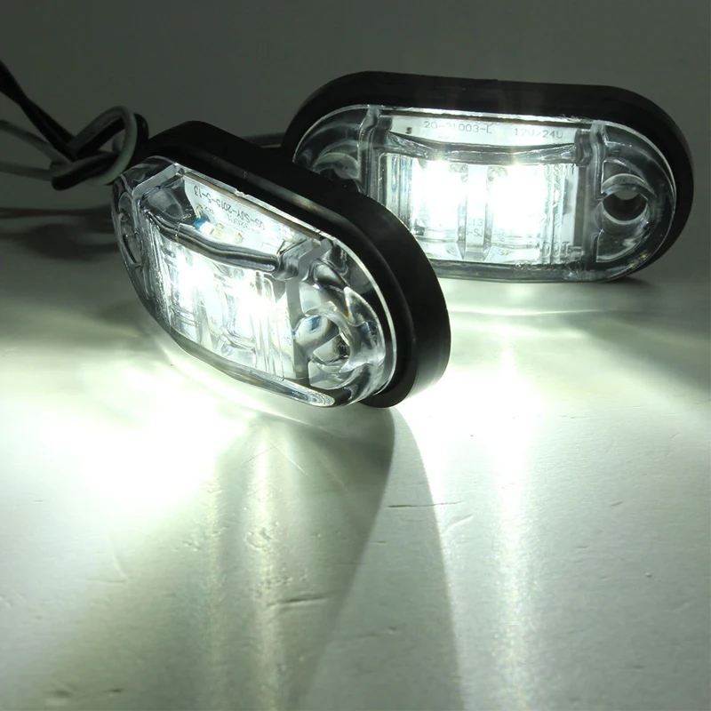 Universal Oval Trailer Side Lights Set