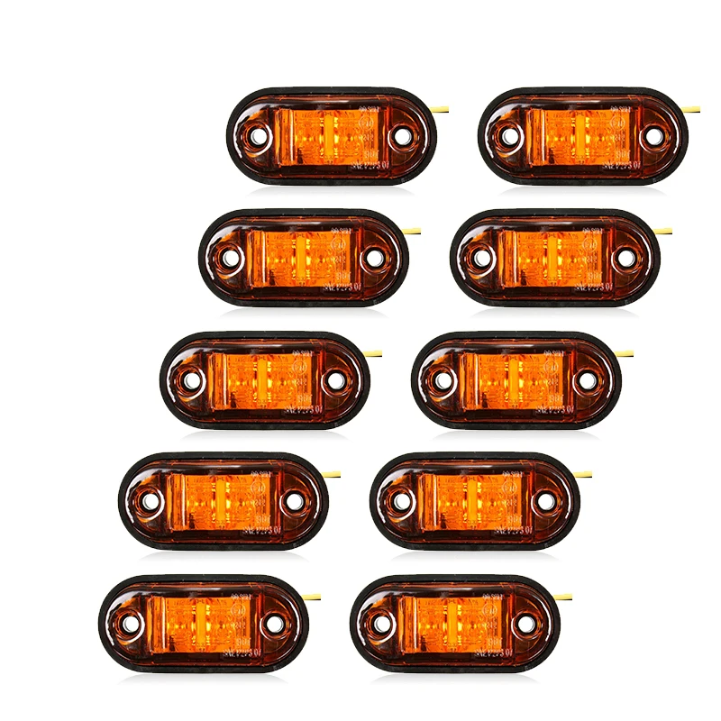 Universal Oval Trailer Side Lights Set