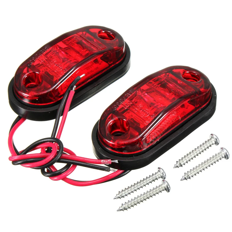 Universal Oval Trailer Side Lights Set