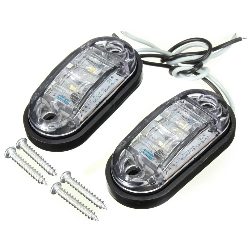 Universal Oval Trailer Side Lights Set