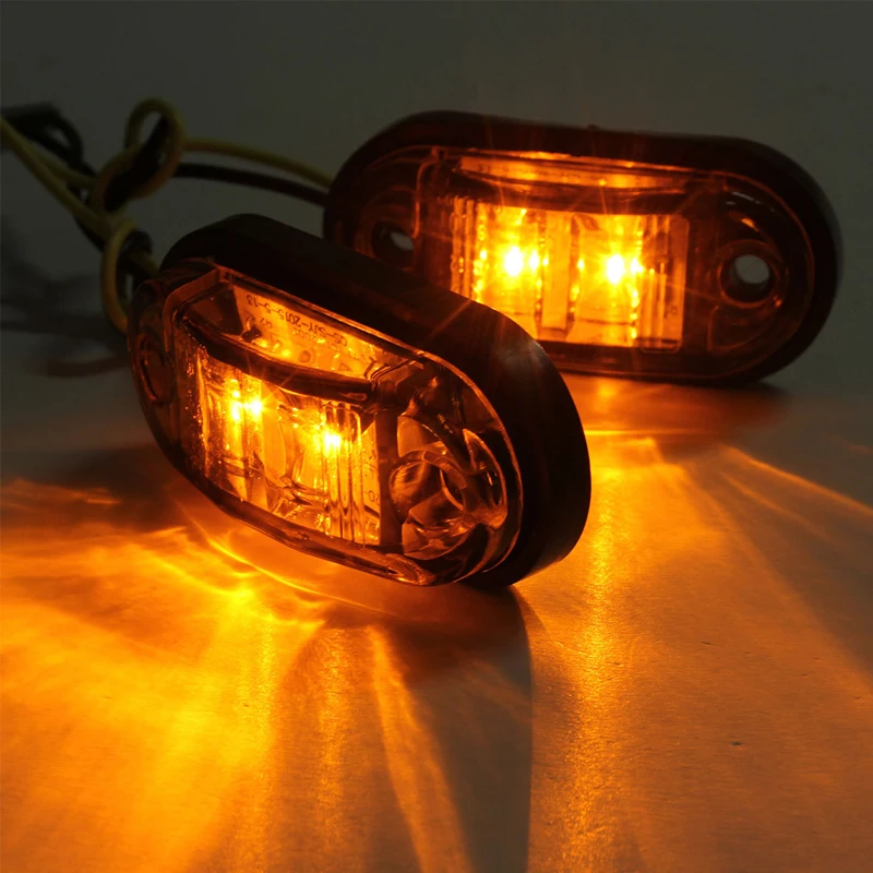 Universal Oval Trailer Side Lights Set