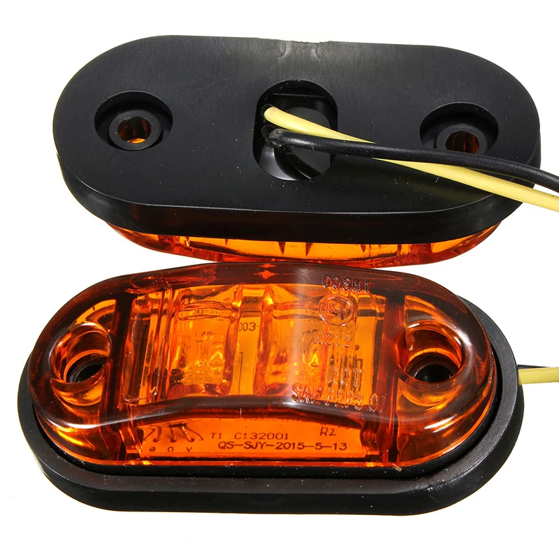 Universal Oval Trailer Side Lights Set