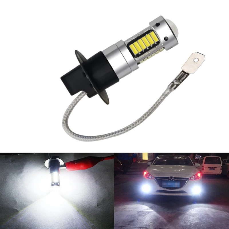 H3 LED Bulb 25W 4014 30SMD White Fog Light for Car