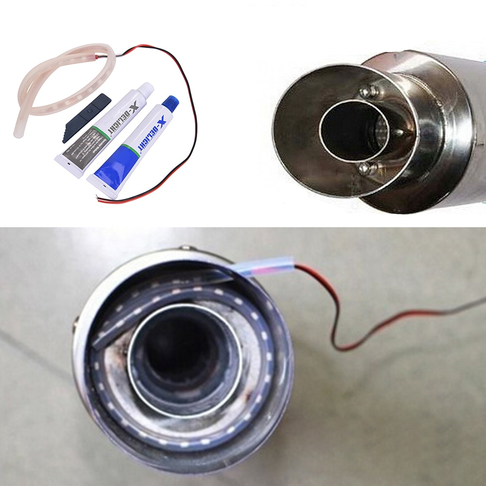 Motorcycle Exhaust Pipe LED Light