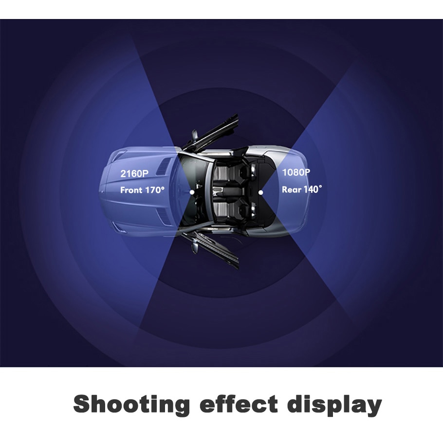 30FPS 4K Built-in GPS Dashcam