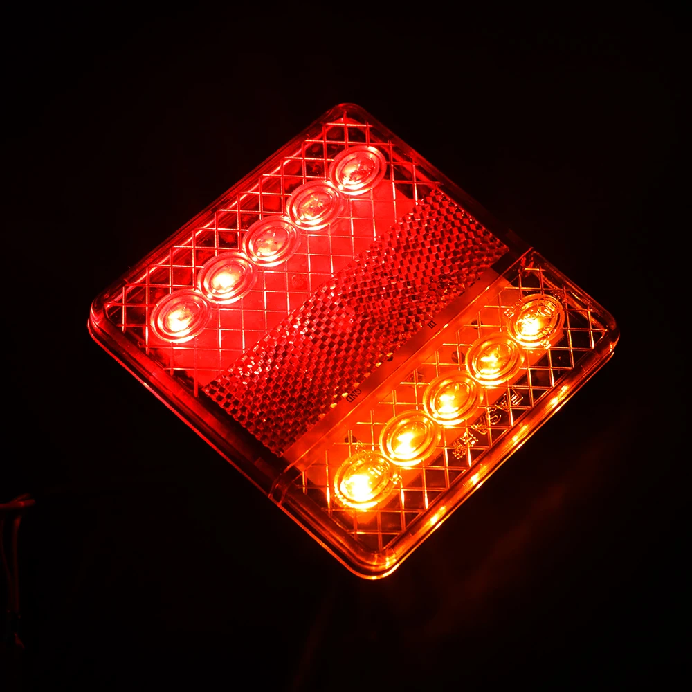 Square LED Trailer Tail Lights