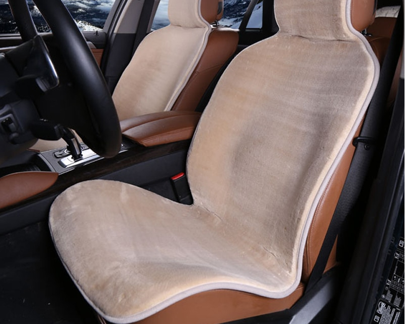 Fluffy Solid Color Car Seat Cover